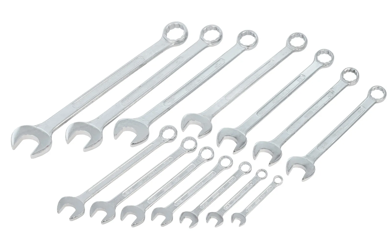 14 PC SAE Gedore Combo Wrench Set - Drop Forged - 12 Point