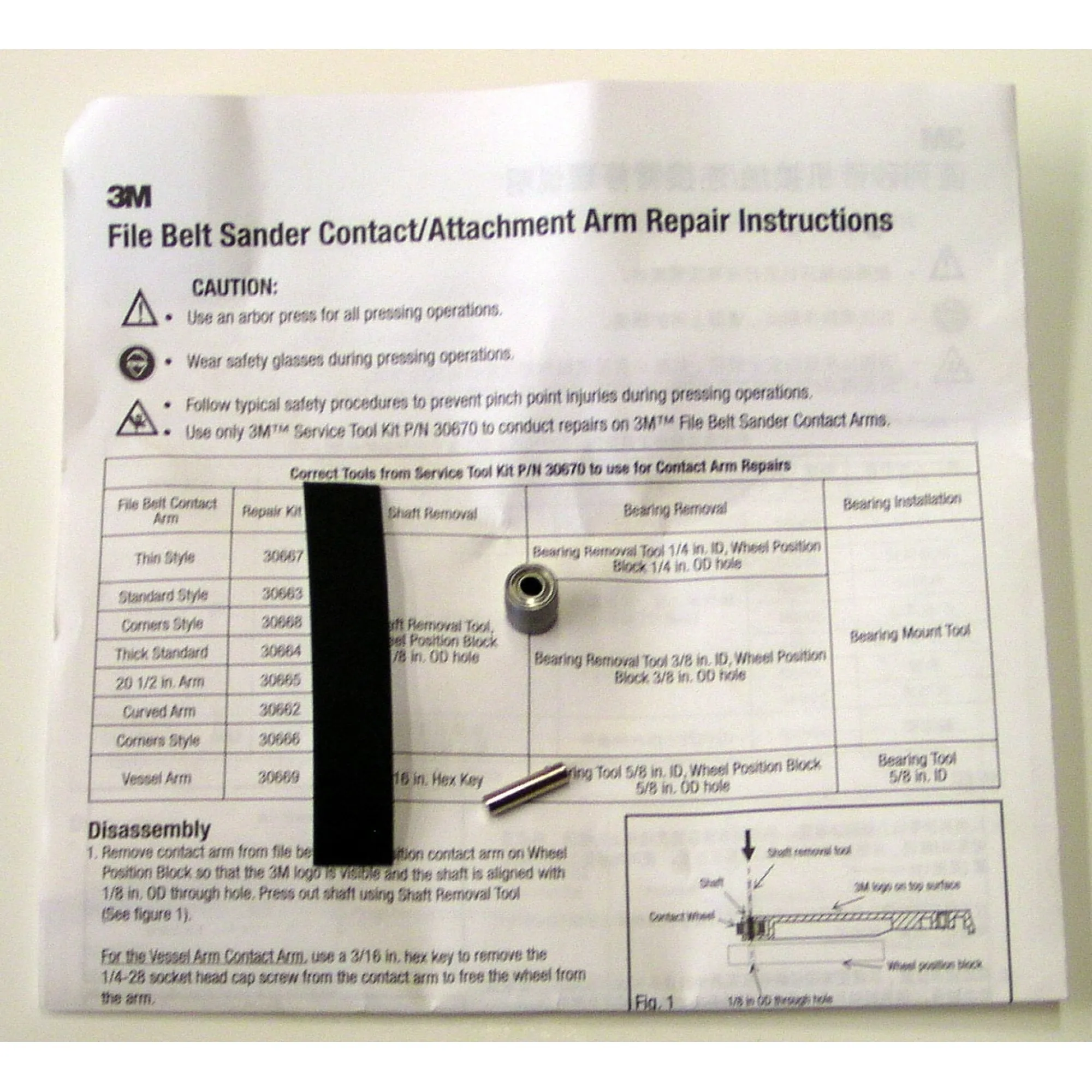 3M File Belt Arm #28369 Repair Kit 30667