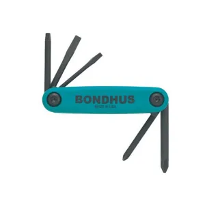 Bondhus 12543 GorillaGrip Set of 5 Fold up Utility Set