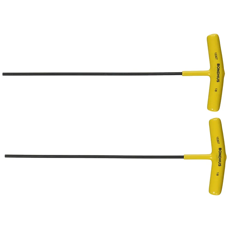 Bondhus 15311 7/32 x 9" Hex Tip T-Handle with ProGuard Finish, 2 Piece