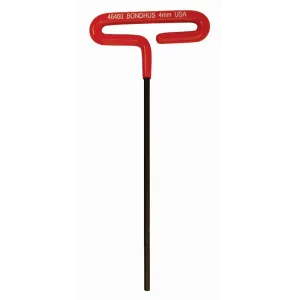 Bondhus 46560 4mm x 9" Hex Tip Cushion Grip Loop T-Handle with ProGuard Finish, 2 Piece