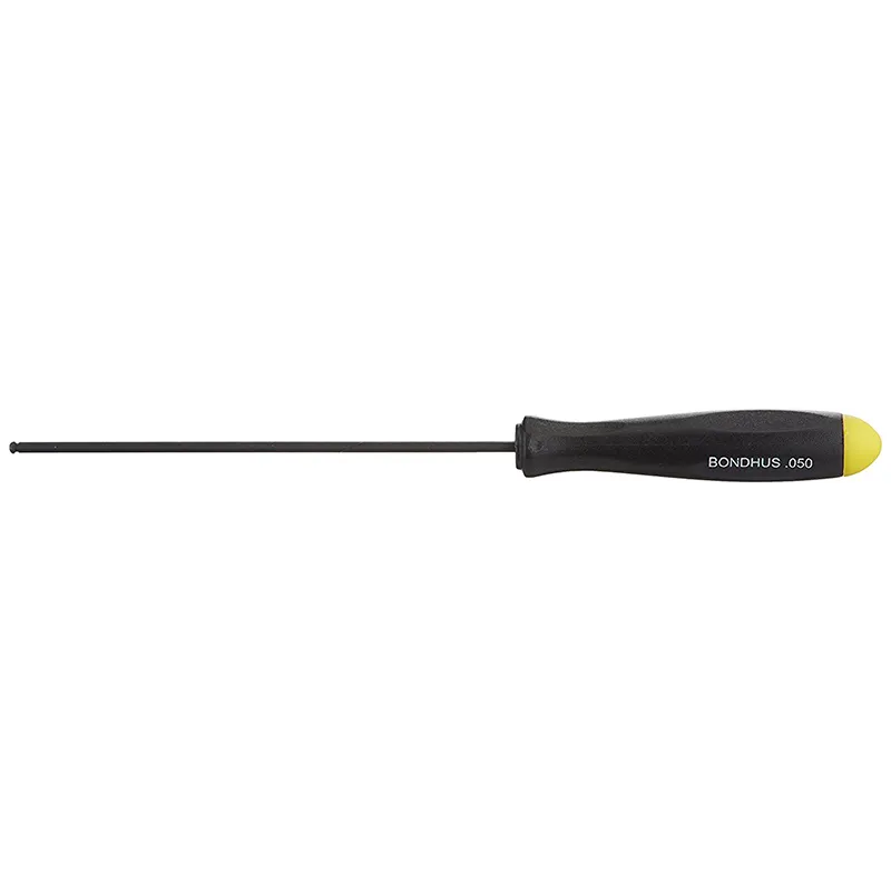 Bondhus 74602 .050" ProHold Ball End Tip Screwdriver with ProGuard Finish, 2 Piece