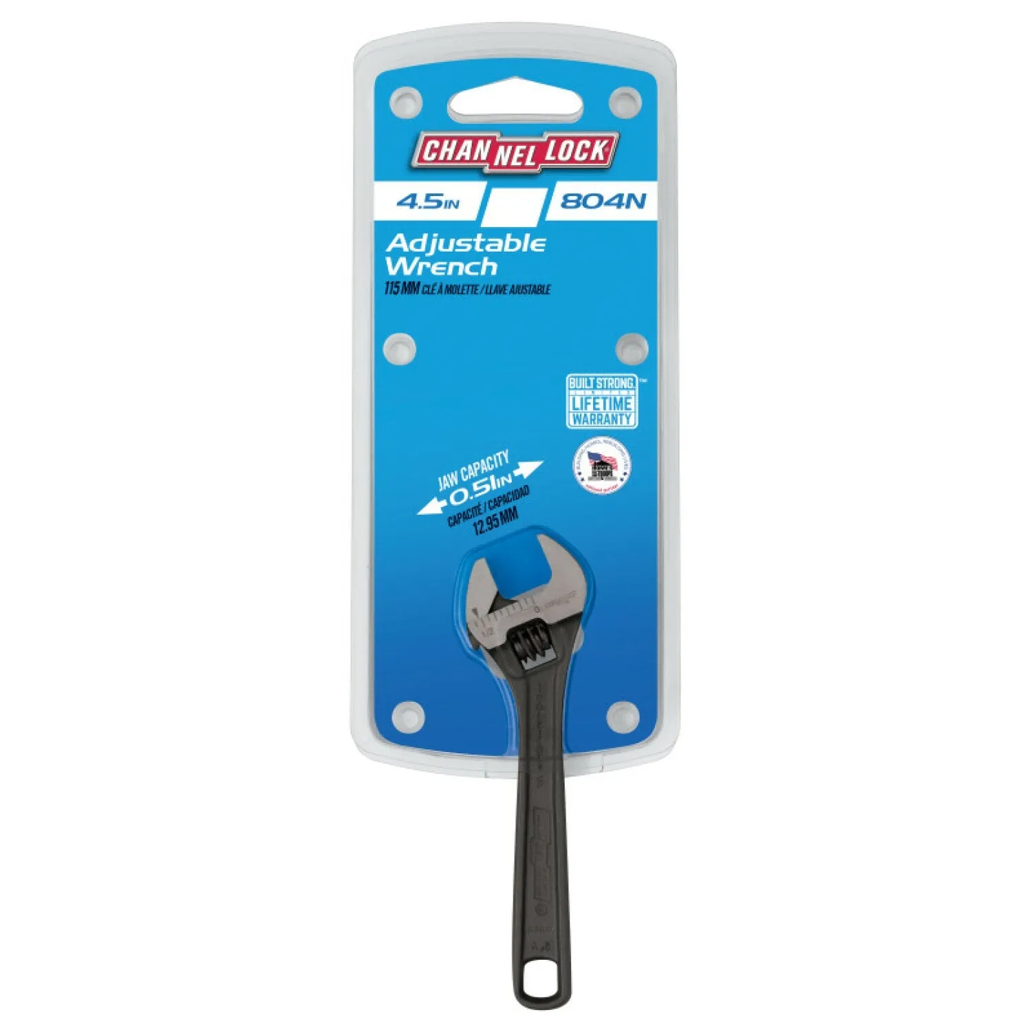 Channellock 804N 4-inch Adjustable Wrench