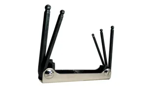 Eklind 5-PC Fold-Up Ball Hex Wrench Key Set - Metric
