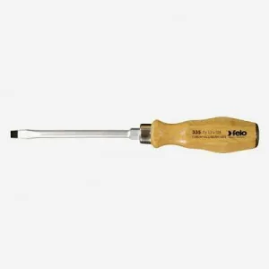 Felo 0715718031 3.5 x 75mm Wood Handle Slotted Screwdriver