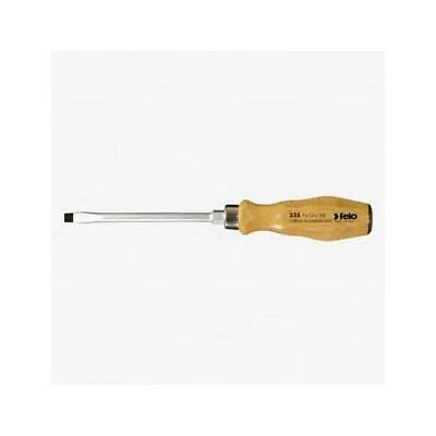 Felo 0715718043 Slotted Wood Handle Screwdriver