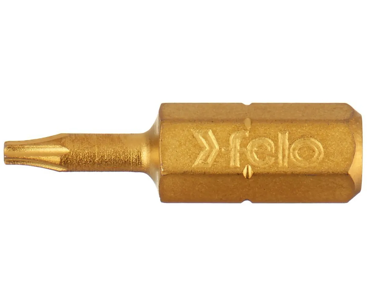 Felo 0715750220 T10 x 1" TORX Tin Bit on 1/4" Stock