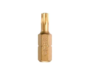 Felo 0715750228 T27 x 1" TORX Tin Bit on 1/4" Stock