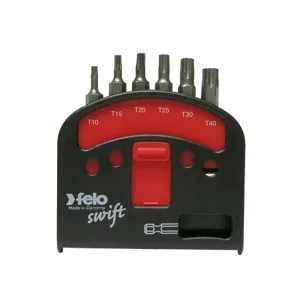 Felo 0715751395 TORX Bit Set with Magnetholder, 6 Piece