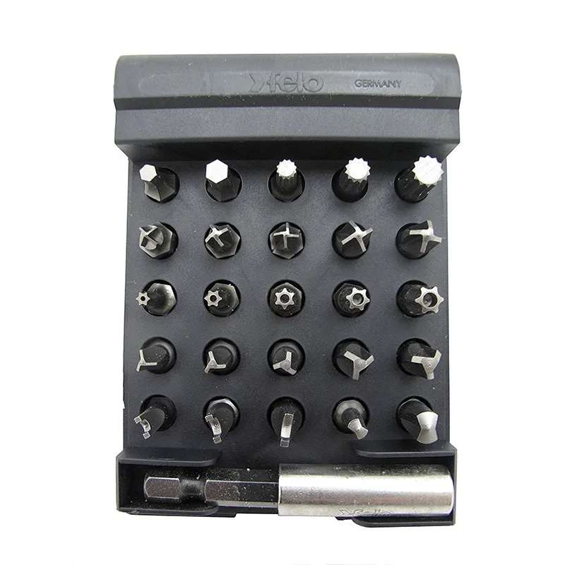Felo 0715751565 Security Bitbox Set with Magnet Holder, 26 Piece