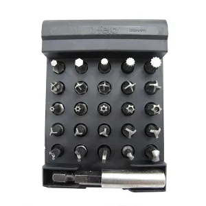 Felo 0715751565 Security Bitbox Set with Magnet Holder, 26 Piece