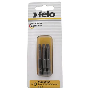 Felo 0715752241 TORX Industrial Bits, 3 Piece