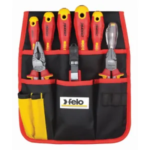 Felo 0715763859 Ergonomic Insulated Belt Pouch Set, 9 Pc.