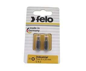 Felo 0715710299 T10 x 1" TORX Industrial Bit, 2 Pack