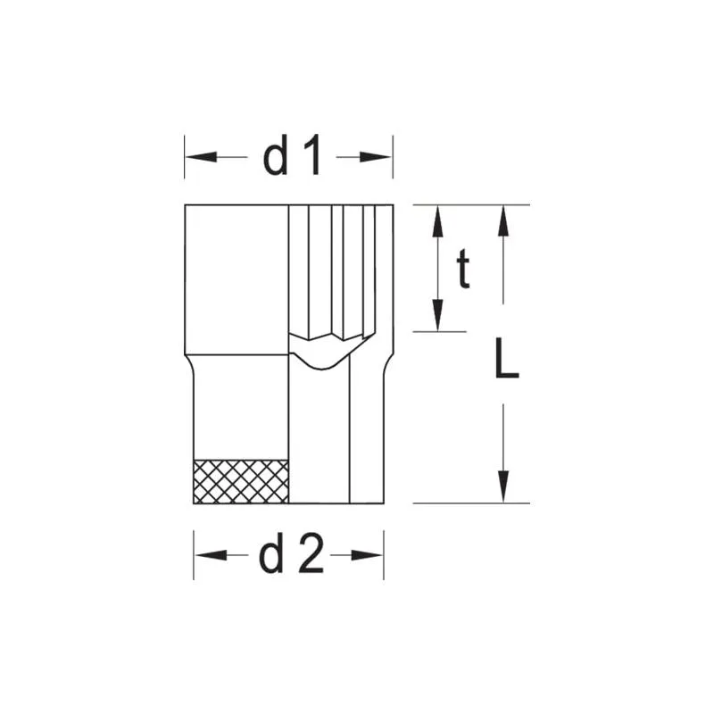 Gedore 1845713 Socket 3/8" 7 mm