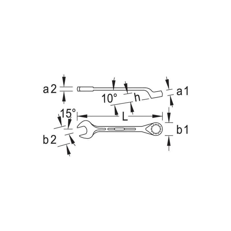 Gedore 6000160 Combination Spanner Set 15 Pcs 6-32 mm