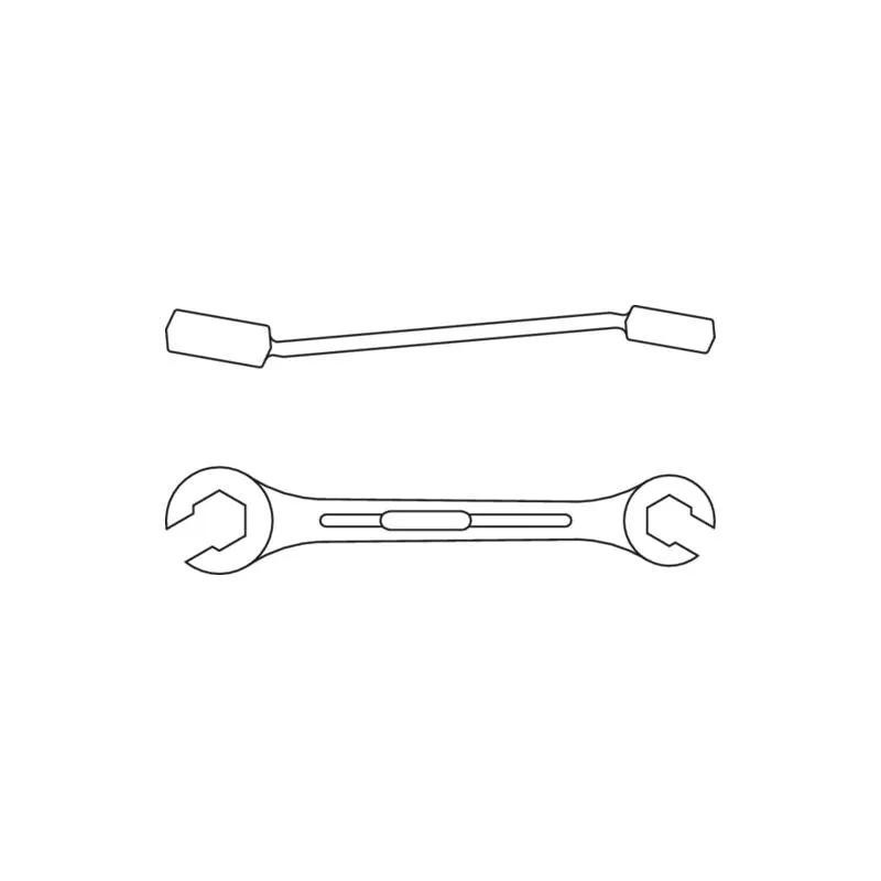 Gedore 6056970 Flare nut spanner open hexagon 9x11 mm