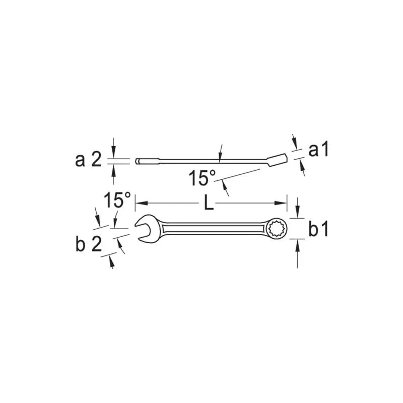 Gedore 6093740 Combination spanner set 26 pcs 6-32 mm