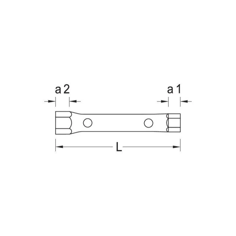 Gedore 6210480 Tubular box spanner 8x10 mm