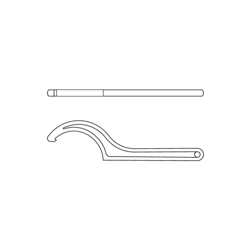 Gedore 6334450 Hook wrench with lug, 45-50 mm