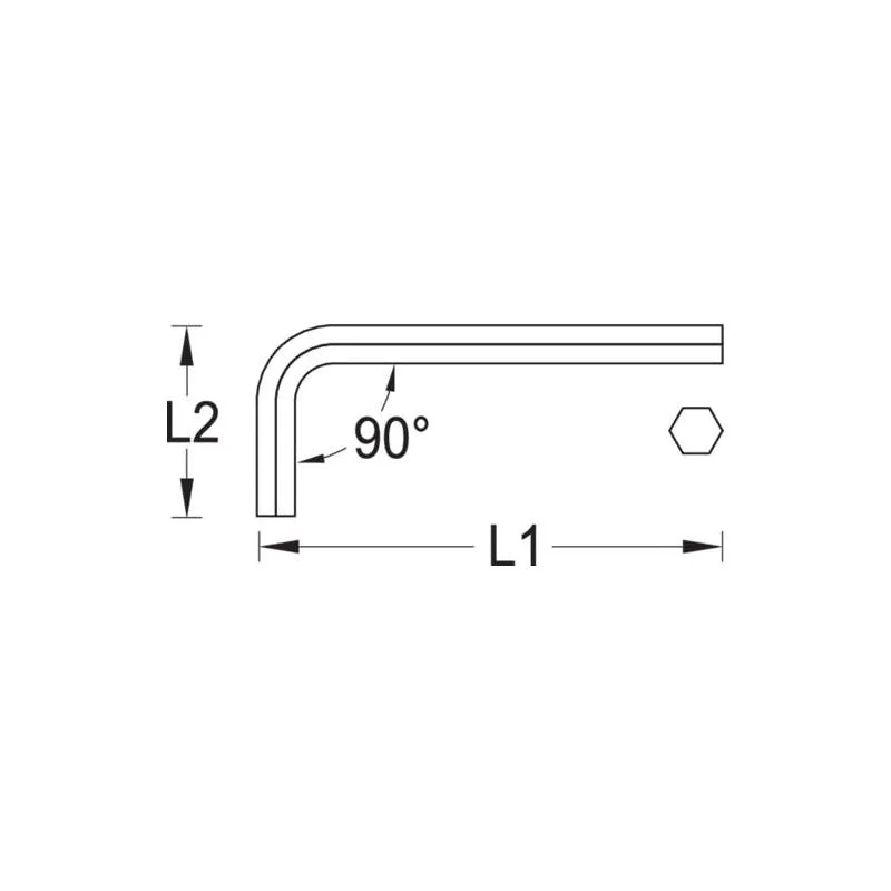 Gedore 6341660 Hexagon Allen key 17 mm