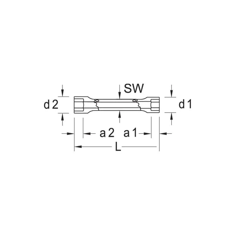 Gedore 6526440 Tubular Box Spanner 18x19 mm