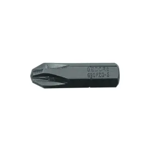 Gedore 6552870 Screwdriver Bit 1/4 Inch Drive , Value Pack 10-Piece, PZ 2