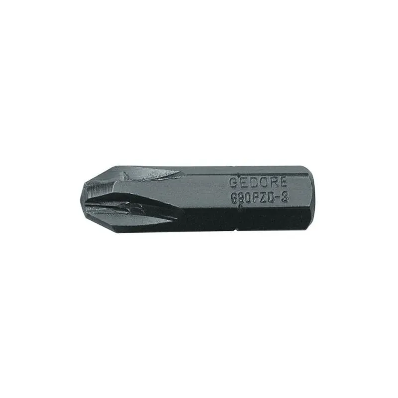 Gedore 6552870 Screwdriver Bit 1/4 Inch Drive , Value Pack 10-Piece, PZ 2
