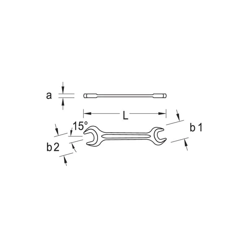 Gedore 6585100 Double open ended spanner 11x13 mm