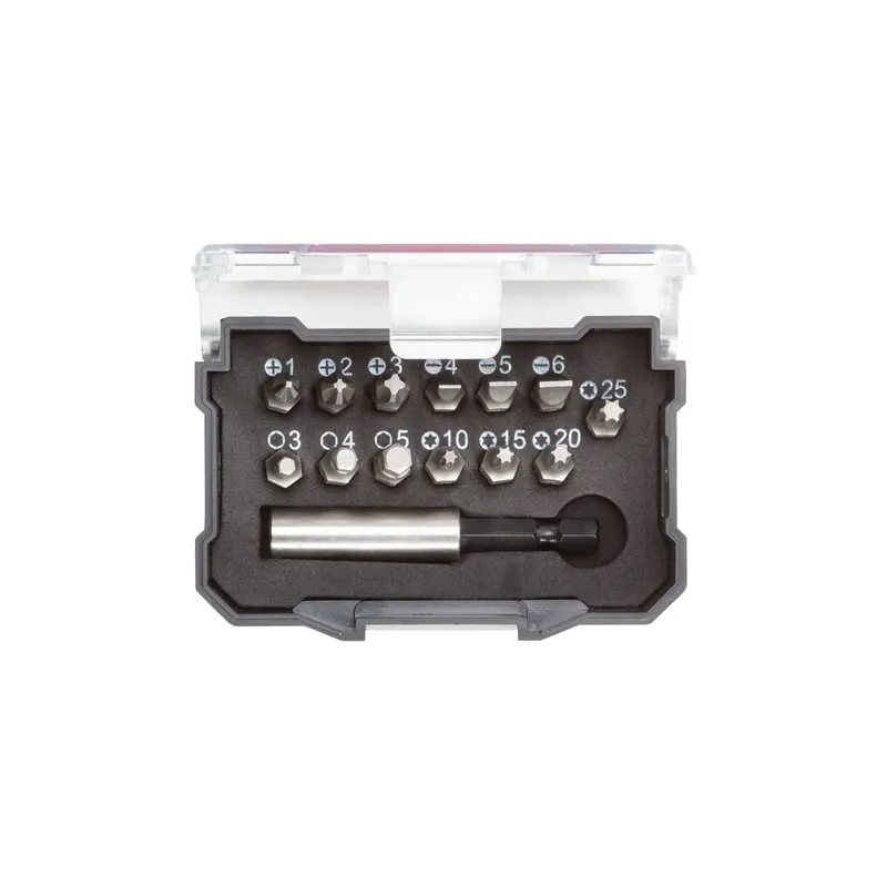 Gedore R33005014 Bit Box 1/4 PH SL TX Hex. Holder 14 Pcs