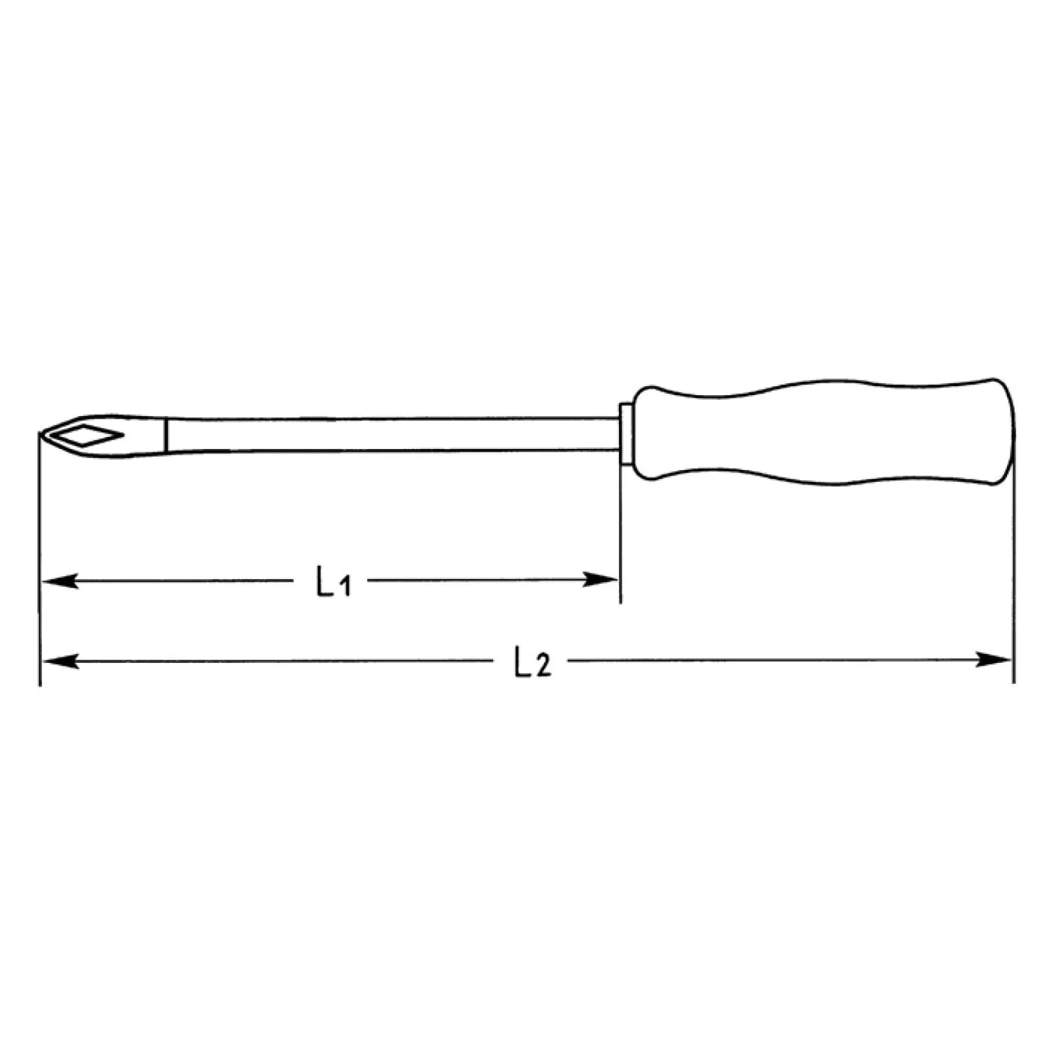 Heyco 01415000680 TORX Screwdriver with Acetate Handle, Size-T6, Length-130mm