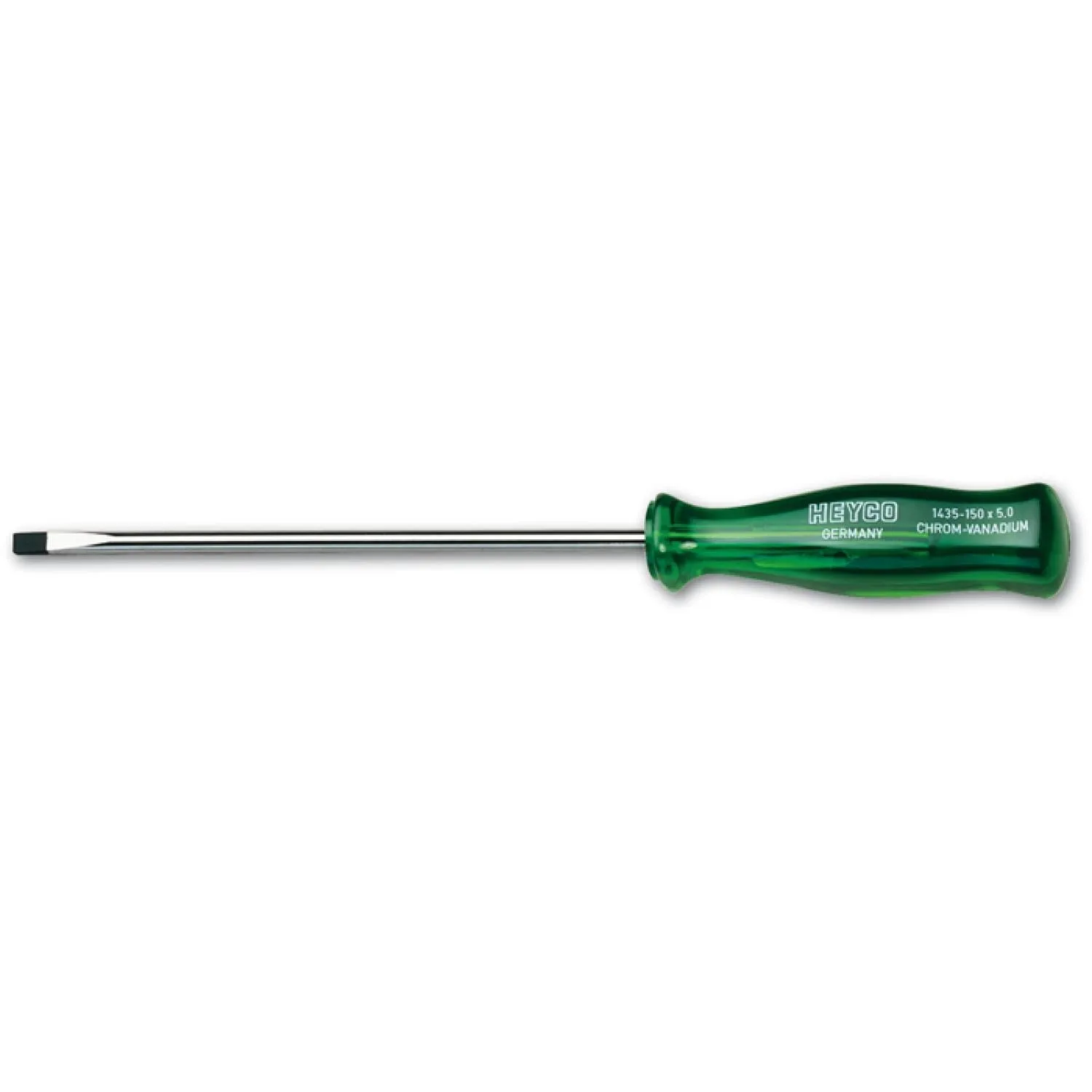 Heyco 01435012580 Slotted Screwdriver with Acetate Handle, 4.0 x 125mm