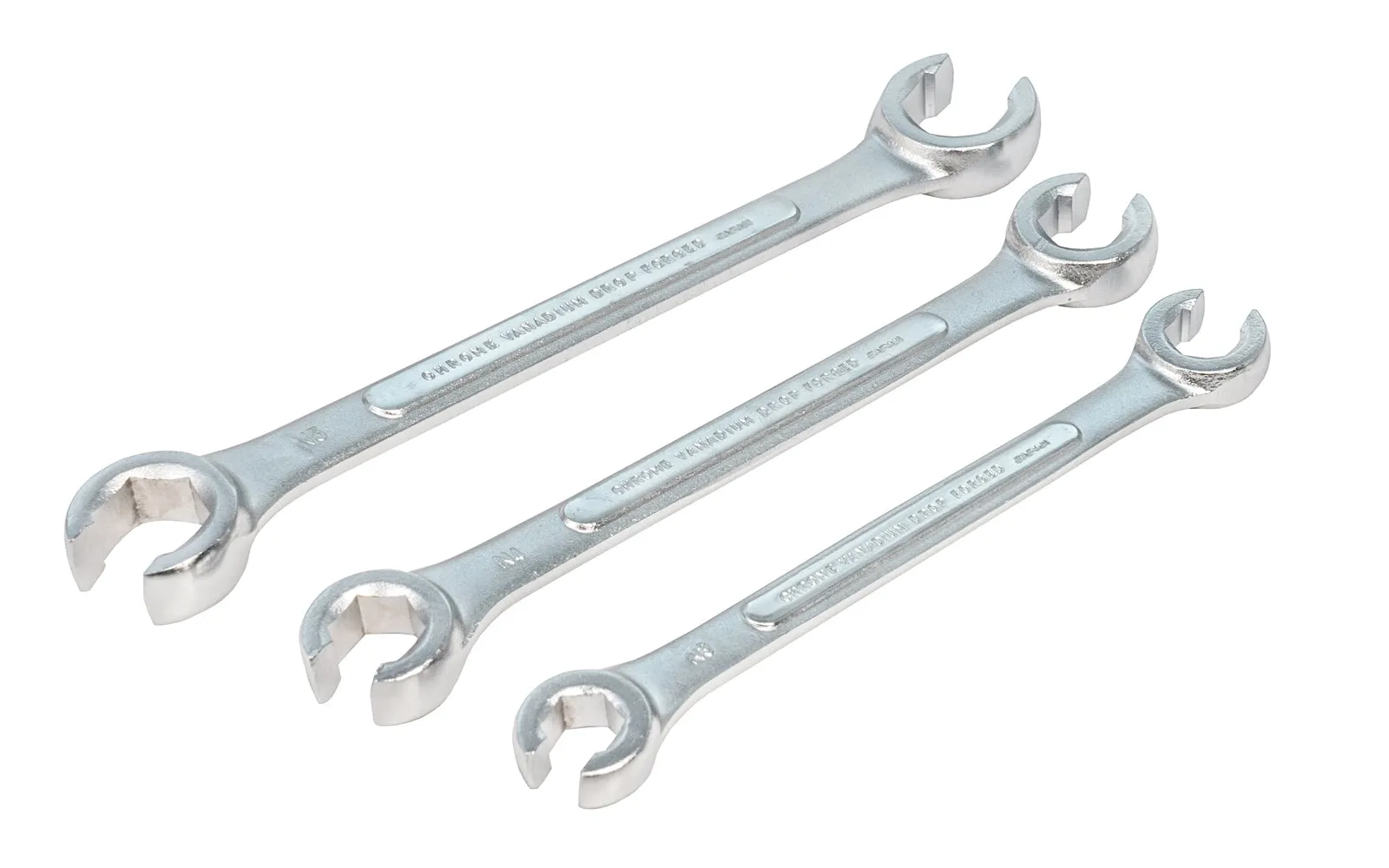 Japanese 3-Piece METRIC Flare Nut Wrench Set ~ 10mm x 11mm,  12mm x 13mm,  15mm x 17mm