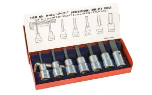 Japanese Metric Hex Bit Socket Set - 3/8" Drive ~ 7 PC Set
