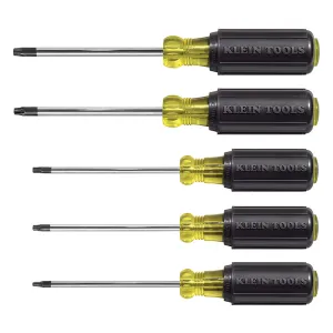 Klein Tools 19555 TORX Cushion Grip Screwdriver Set, 5 Piece
