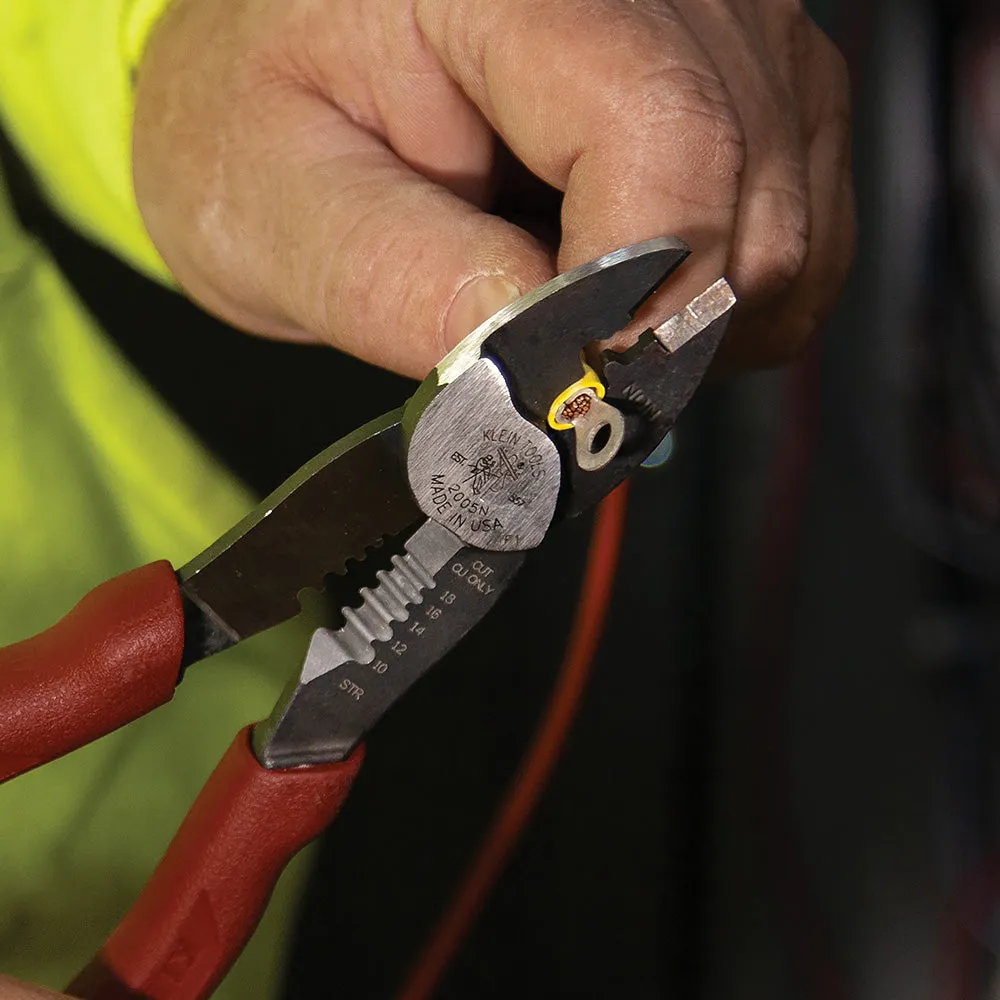 Klein Tools 2005N Forged Steel Wire Crimper, Cutter, Stripper