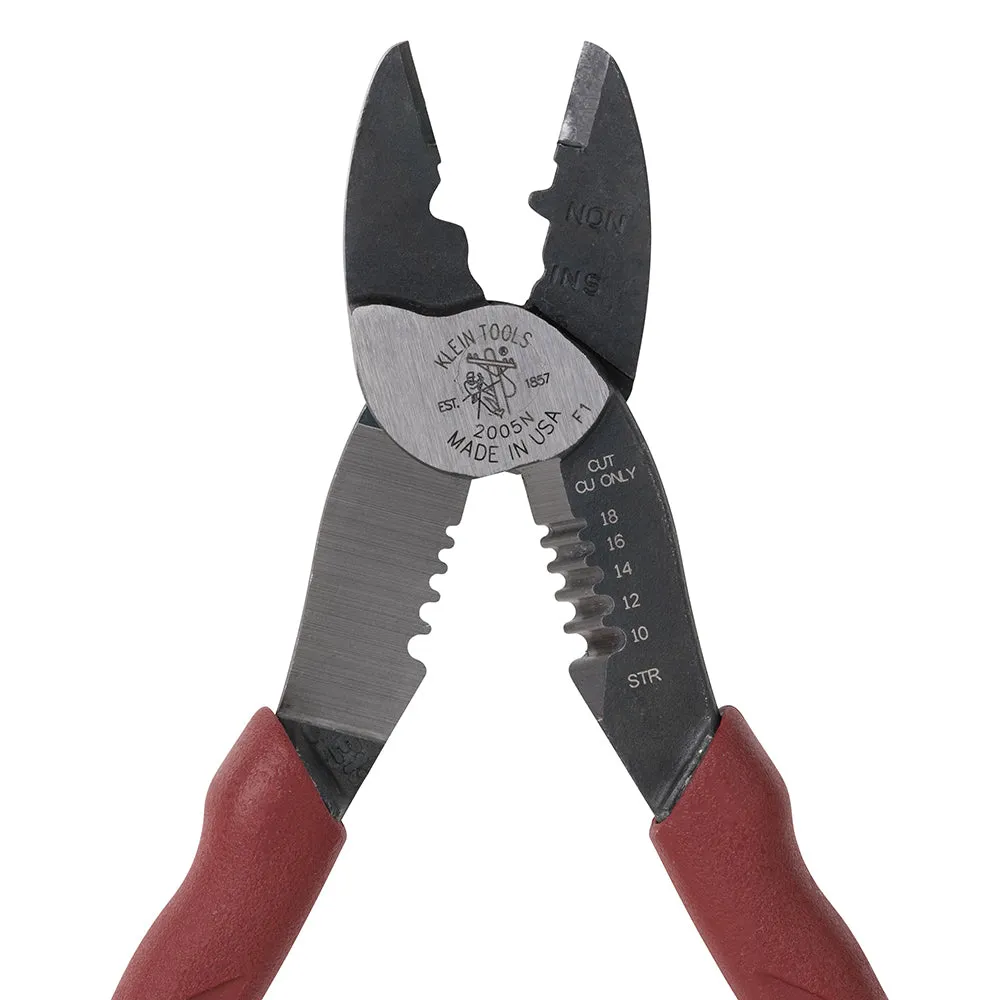 Klein Tools 2005N Forged Steel Wire Crimper, Cutter, Stripper