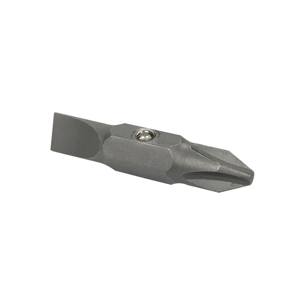 Klein Tools 32483 Bit for 11-in-1 and 10-in-1 Klein Screwdriver, #2 Phillips, 1/4-Inch Slotted