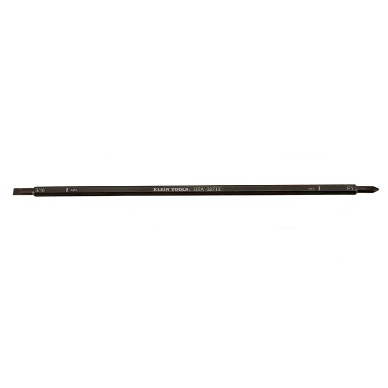Klein Tools 32713 #1 Phillips x 4.8mm Slotted Adjustable Length Replacement Screwdriver Blades