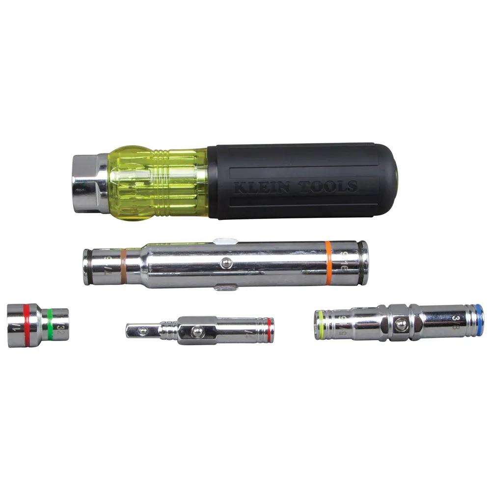 Klein Tools 32807MAG 7-in-1 Nut Driver with Magnetic Driver and Spring Coil Bits