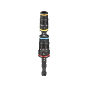 Klein Tools 32932M 4-in-1 Impact Rated Flip Socket Set, Metric