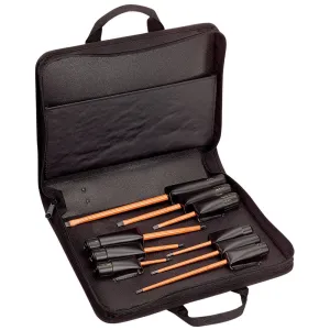 Klein Tools 33528 Insulated Screwdriver Set, Slotted and Phillips, 9-Piece