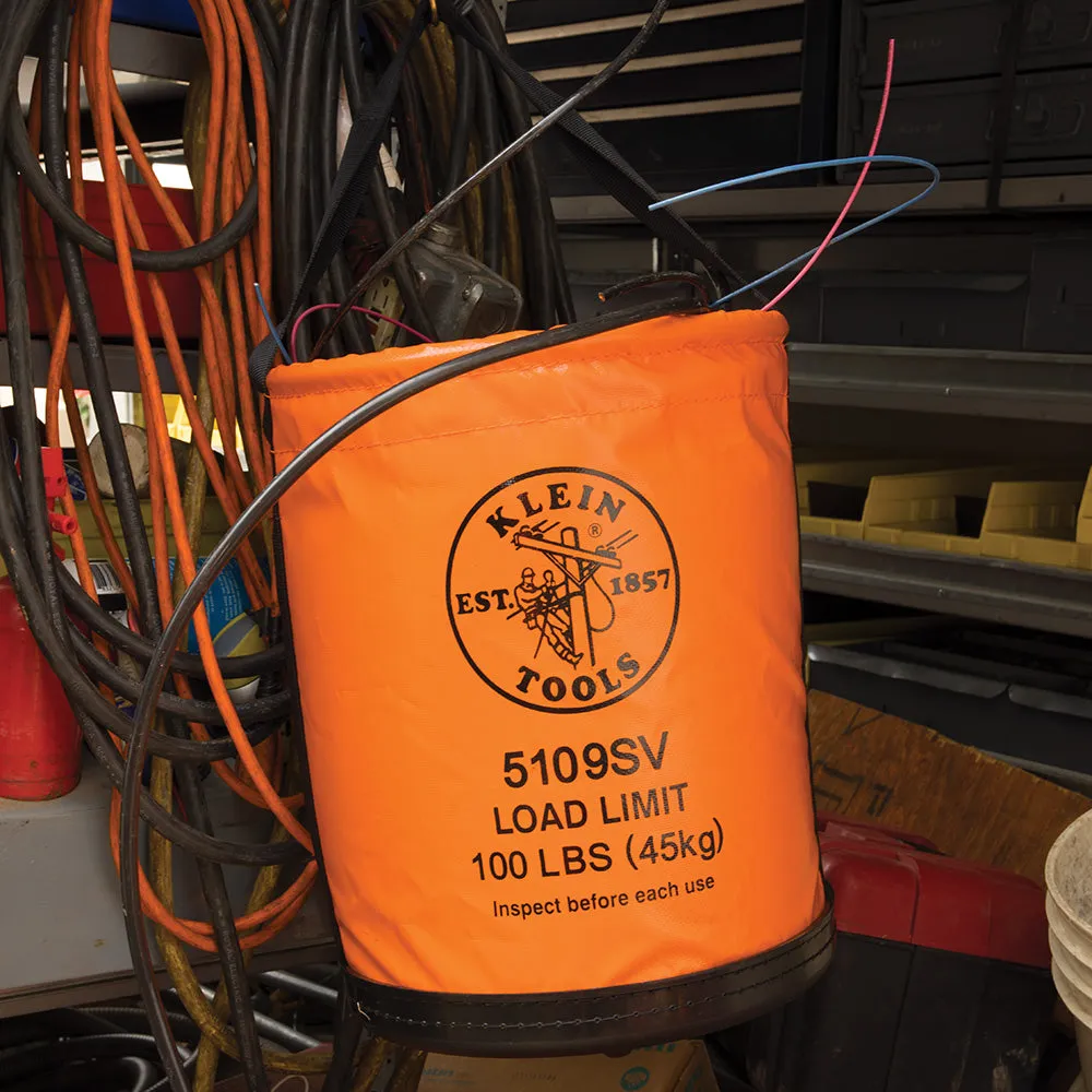 Klein Tools 5109SV Vinyl Bucket with Swivel Snap