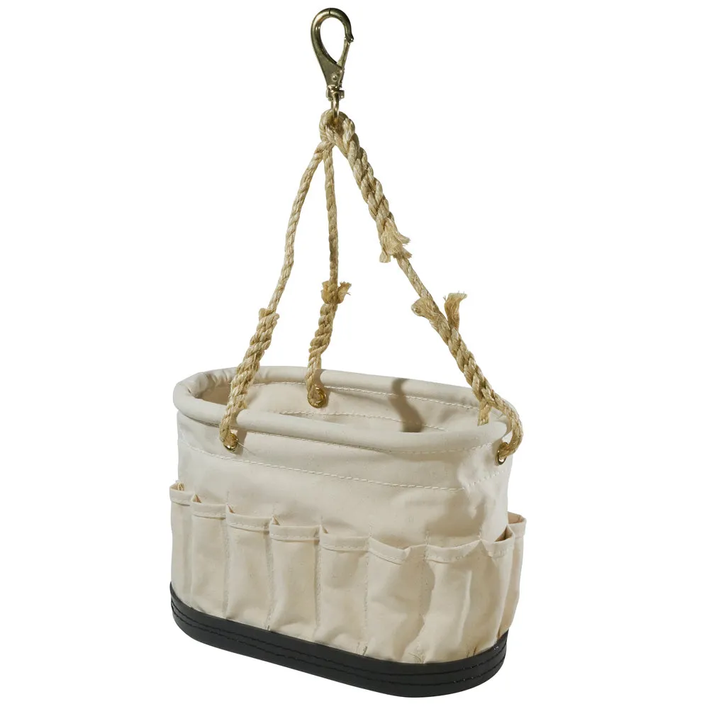 Klein Tools 5152S Oval Bucket, 6 Canvas with 41 Pockets