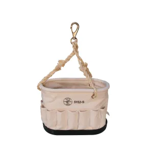 Klein Tools 5152S Oval Bucket, 6 Canvas with 41 Pockets