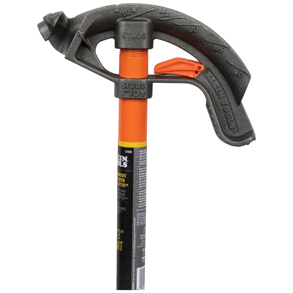 Klein Tools 51604 Iron Conduit Bender 3/4-Inch EMT with Angle Setter