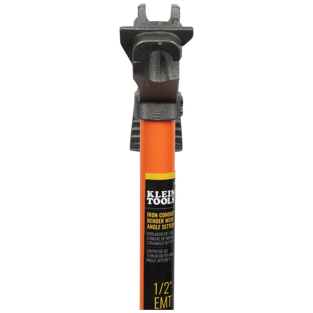 Klein Tools 51604 Iron Conduit Bender 3/4-Inch EMT with Angle Setter