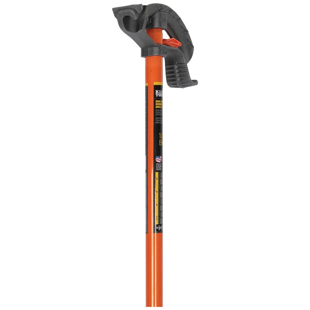 Klein Tools 51604 Iron Conduit Bender 3/4-Inch EMT with Angle Setter