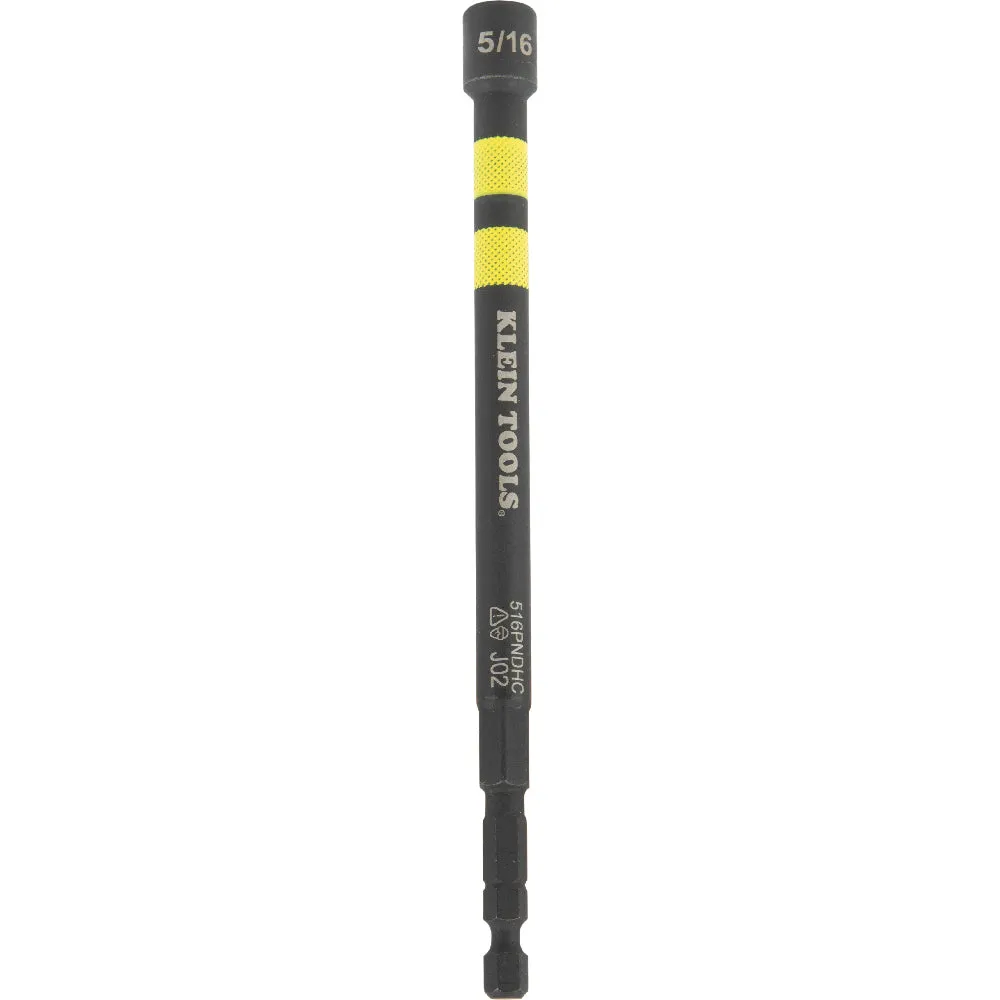 Klein Tools 516PNDHC Hollow Magnetic Color-Coded Power Nut Driver, 5/16"
