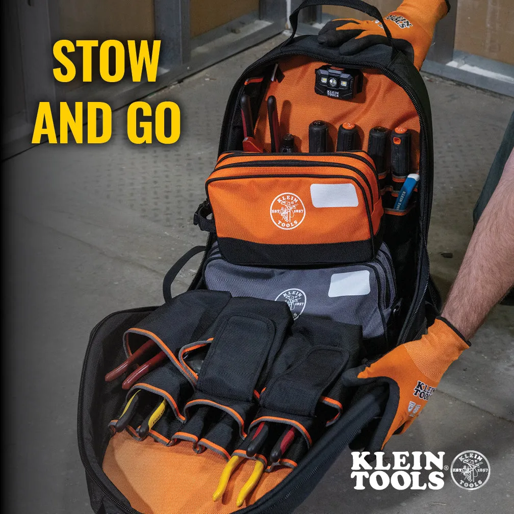 Klein Tools 55579 Double Zipper Tool Bag, 2-Pack